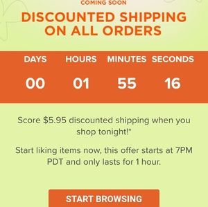 DISCOUNT SHIPPING ON POSH